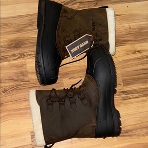 Baffin Black and Brown Rain & Snow Boots with Weather-Resistant Design